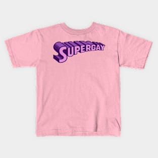 Supergay (purple) Kids T-Shirt